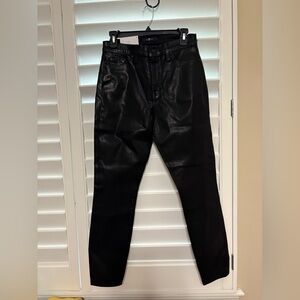 7 For All Mankind High Waist Gwenevere Shiny Jeans